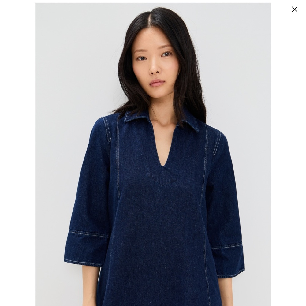English Factory Navy Denim Dress size Small - NWT